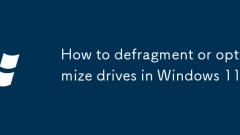 So entfalten oder optimieren Sie die Laufwerke in Windows 11