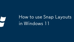 So verwenden Sie Snap -Layouts in Windows 11