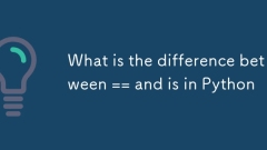 What is the difference between == and is in Python