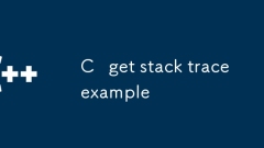 C get stack trace example