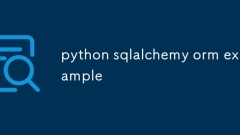 python sqlalchemy orm example