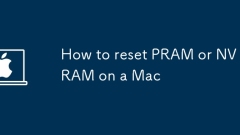 How to reset PRAM or NVRAM on a Mac