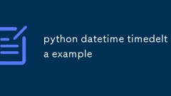 python datetime timedelta example