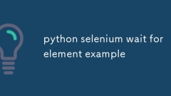 python selenium wait for element example