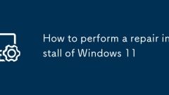 How to perform a repair install of Windows 11