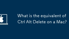 Berapakah setara dengan Ctrl alt padam pada Mac?
