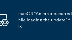 macOS 'Ein Fehler beim Laden des Updates' fix