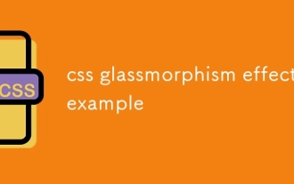 CSS Glassmorphism Effekt Beispiel