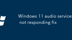Windows 11 -Audiodienste antworten nicht repariert