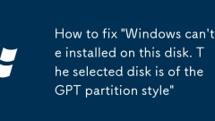 Cara Memperbaiki 'Windows Tidak Dapat Dipasang pada Cakera ini. Cakera yang dipilih adalah gaya partition GPT'