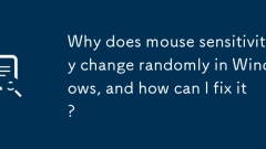 Warum ?ndert sich die Empfindlichkeit der Maus in Windows zuf?llig und wie kann ich das beheben?