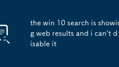 Carian Win 10 menunjukkan hasil web dan saya tidak dapat melumpuhkannya