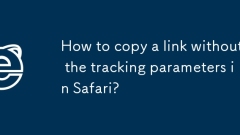 How to copy a link without the tracking parameters in Safari?
