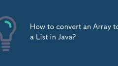 How to convert an Array to a List in Java?