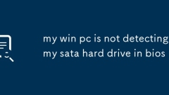 Mon PC Win ne détecte pas mon disque dur SATA dans le bios