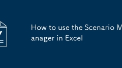 So verwenden Sie den Szenario -Manager in Excel