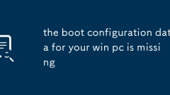 Data konfigurasi boot untuk pc menang anda tiada