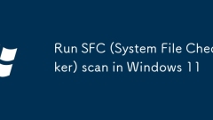 Run SFC (System File Checker) scan in Windows 11