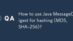 Wie benutze ich Java Messagedigest für Hashing (MD5, SHA-256)?