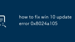 WIN 10アップデートエラー0x8024A105を修正する方法