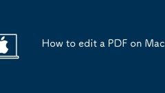 How to edit a PDF on Mac
