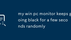 my win pc monitor keeps going black for a few seconds randomly