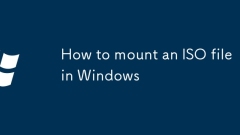 How to mount an ISO file in Windows