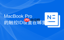 MacBook Pro的触控ID设置在哪里？