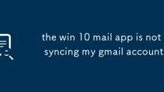Die Win 10 Mail -App synchronisiert mein Google Mail -Konto nicht