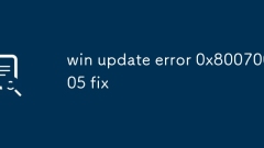 ERDUSS -ERFORDERUNG ERFORDERUNG 0x80070005 Fix