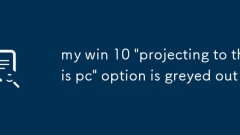 Mein Sieg 10 'Projecting auf diese PC' -Option ist ausgegraut