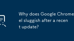 Warum fühlt sich Google Chrome nach einem aktuellen Update tr?ge?