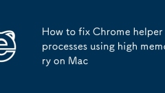 How to fix Chrome helper processes using high memory on Mac