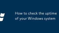 Comment vérifier la disponibilité de votre système Windows