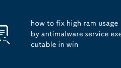 how to fix high ram usage by antimalware service executable in win