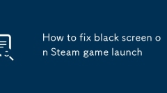 How to fix black screen on Steam game launch