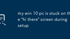 my win 10 pc is stuck on the 'hi there' screen during setup