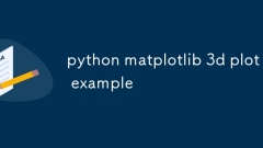 Python matplotlib 3D圖示例