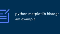 Python matplotlib直方圖示例