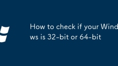 So überprüfen Sie, ob Ihr Fenster 32-Bit oder 64-Bit ist