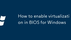 So aktivieren Sie die Virtualisierung in BIOS für Windows