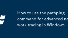 Comment utiliser la commande Pathping pour le tra?age de réseau avancé sous Windows