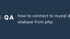 So stellen Sie eine Verbindung zur MySQL -Datenbank von PHP her