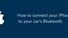Comment connecter votre iPhone à Bluetooth de votre voiture