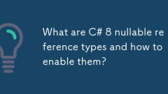 什么是C#8可无用的参考类型,如何启用它们?