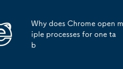 Why does Chrome open multiple processes for one tab