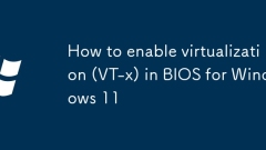 Comment activer la virtualisation (VT-X) dans le BIOS pour Windows 11