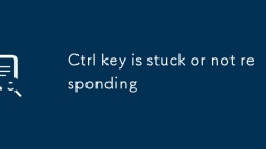 La clé Ctrl est bloquée ou ne répond pas