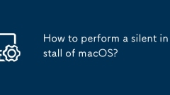Bagaimana untuk melakukan pemasangan MacOS senyap?
