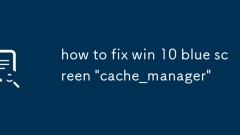 Comment réparer Win 10 Blue Screen 'Cache_manager'